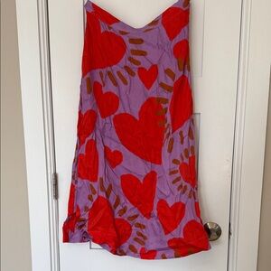 Farm Rio Heart Print skirt